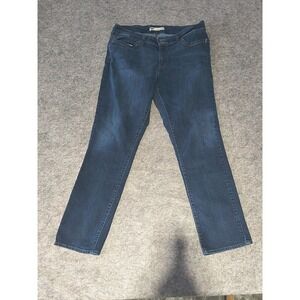 Levi's 529 Curvy Skinny Leg Dark Wash Blue Denim Jeans Women's Size 33x32